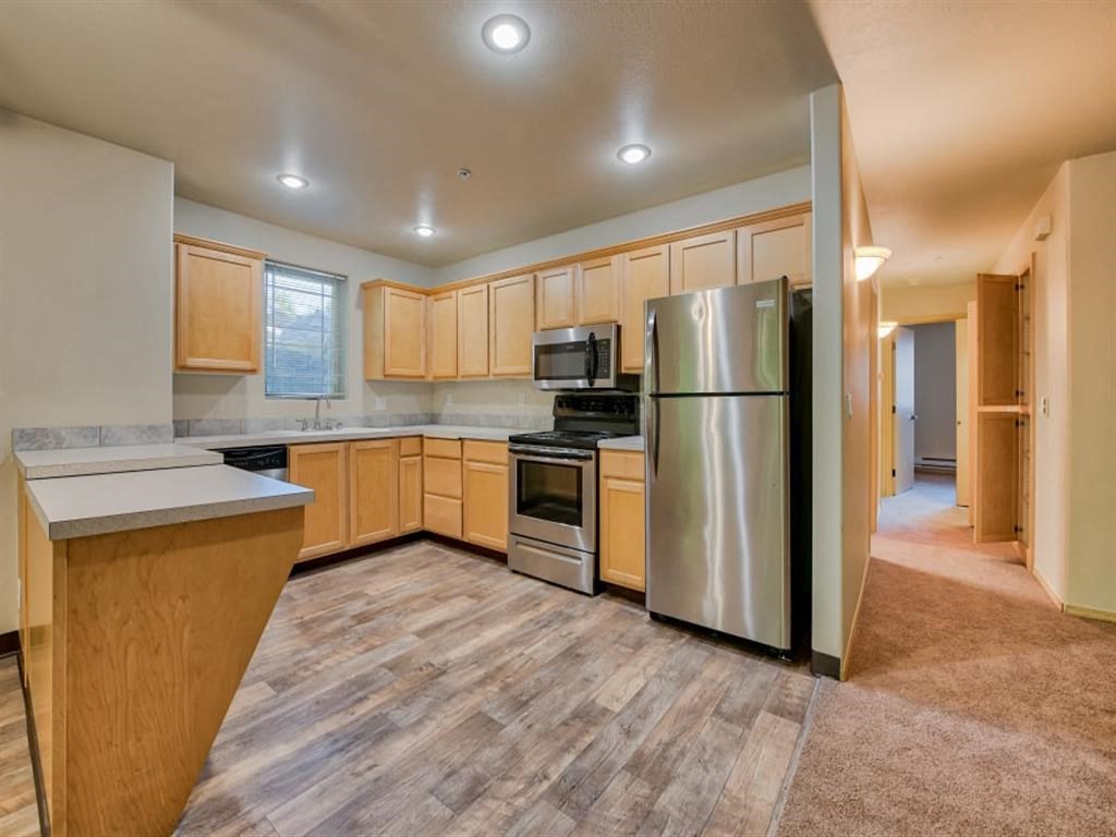 Kitchen with Stainless-Steel Appliances