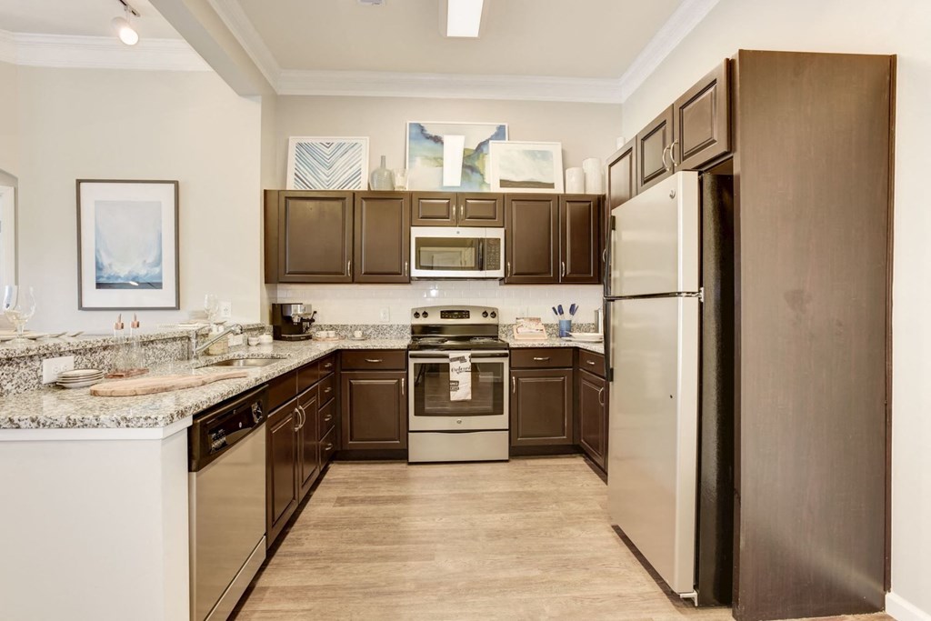 Kitchen with Stainless-Steel Appliances