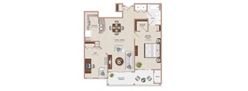 ONE BEDROOM ONE BATH WITH DEN