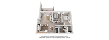 a floor plan of a house with a bedroom