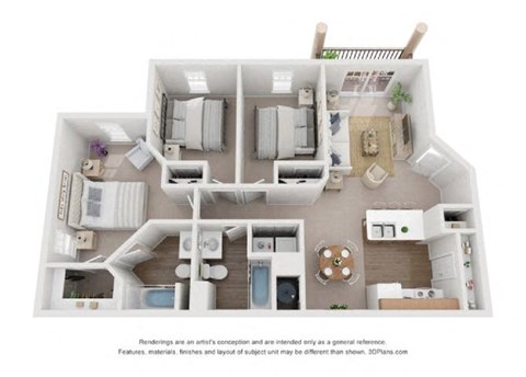 a floor plan of a house is shown in this illustration