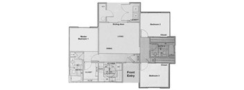 a floor plan of a house with different floors
