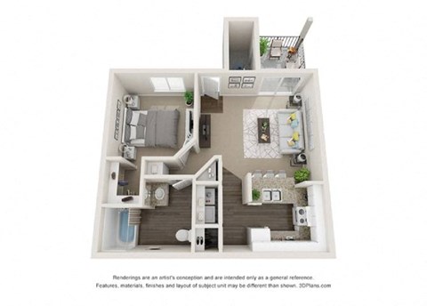 a 1 bedroom floor plan  villas at spring creek