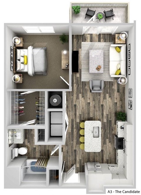 a 3 bedroom floor plan of a297297