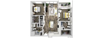 3 bedroom floor plan  the residences at sawmill estates apartments in