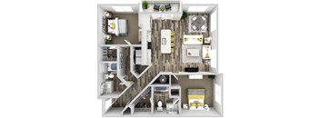 the bedroom floor plan of a 2100 sq ft house