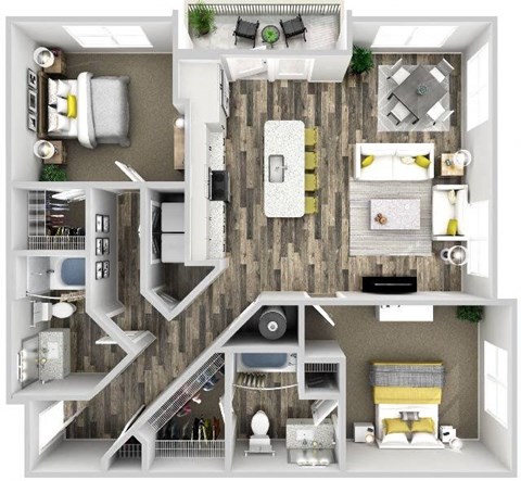 the bedroom floor plan of a 2100 sq ft house