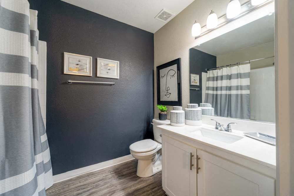 a bathroom with a toilet and a sink and a mirror