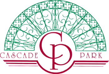 A logo with a large letter C in the middle.