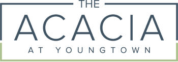 The logo for The Acacia at Youngtown.