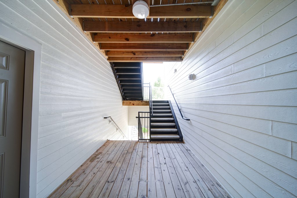apartment stair cases and hallway