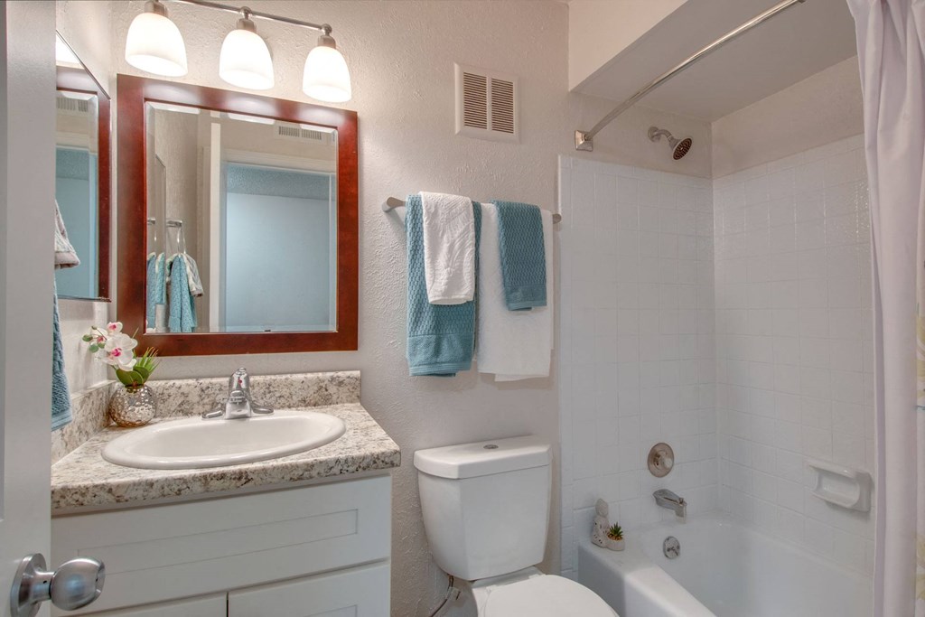 Bathroom With Bathtub at Nob Hill Apartments, Tennessee