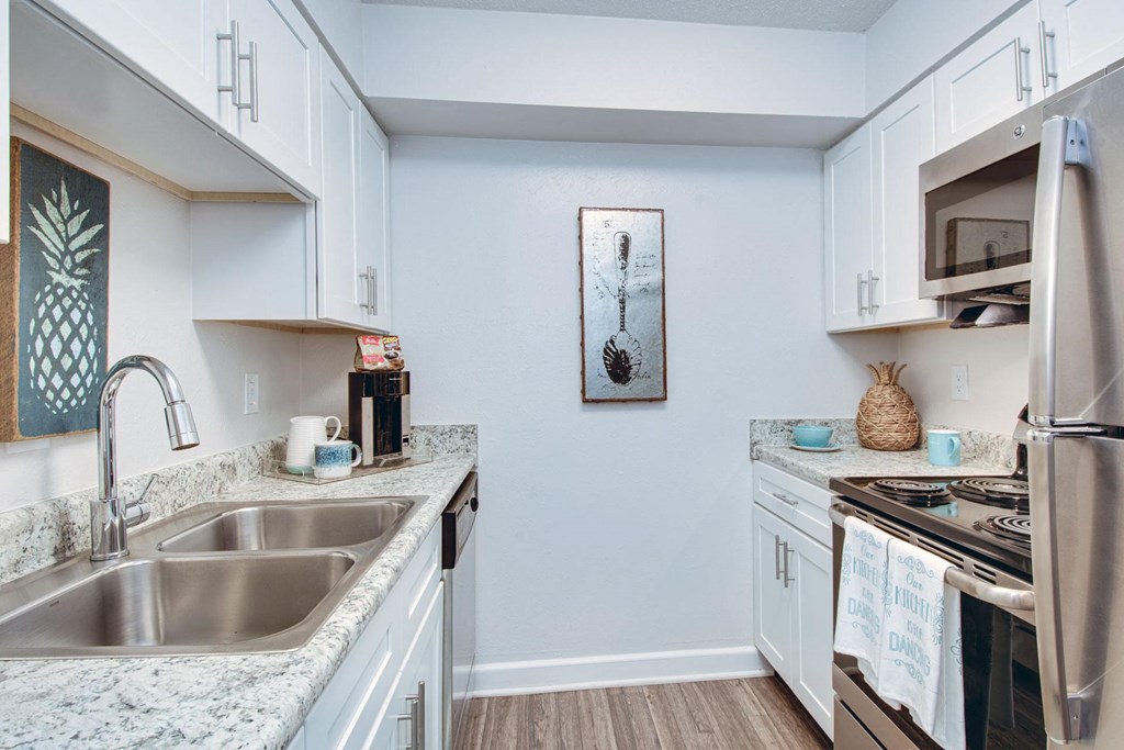 Sink With Faucet In Kitchen at Nob Hill Apartments, Nashville, TN, 37211