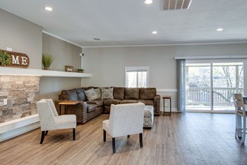 Spacious Living Room With Private Balcony at Nob Hill Apartments, Tennessee - Photo Gallery 15