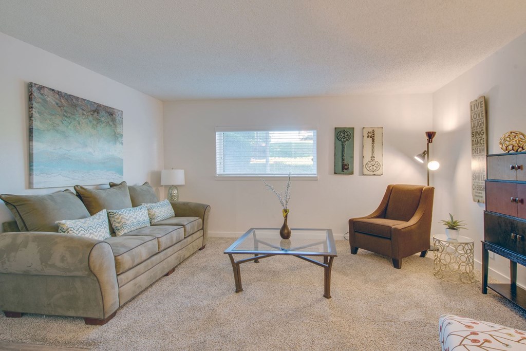 Carpeted Living Rooms at Nob Hill Apartments, Nashville, 37211