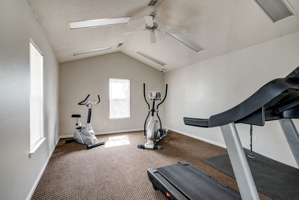 our apartments have a gym with treadmills and exercise equipment