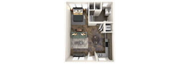 a floor plan of a 2100 sq ft apartment