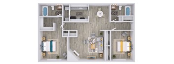 a1 floor plan  1 bedroom with 1 bath  129