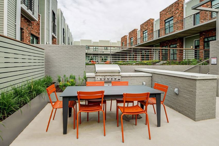 Courtyard With Grills Courtyard With Grills at 2100 Acklen Flats, Tennessee, 37212