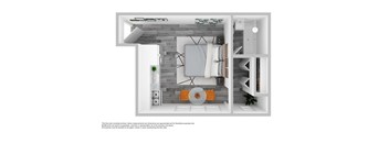 bedroom floor plan an in 2d