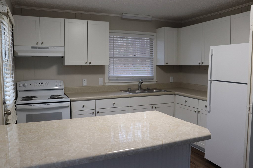 Updated kitchen, bar