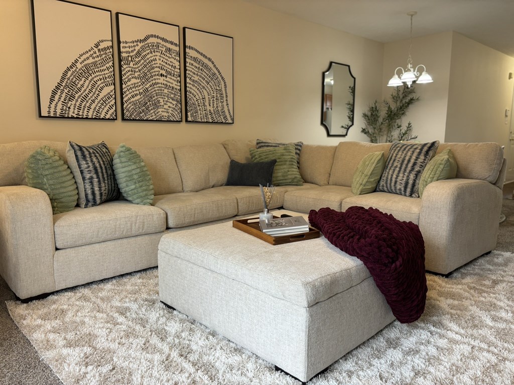 spacious living room