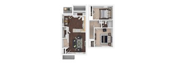 A series of images showing different layouts of a room.