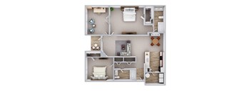 Two Bed, Two Bath (B)