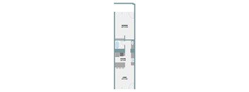 1 Bedroom Floor Plan at The Palms on Main, Columbia, 29201