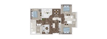 Dreher Floor Plan at Residence at Marina Bay, Irmo, 29063