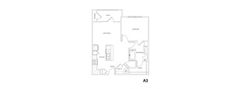 a floor plan of a 1 bedroom floor plan