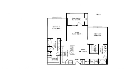 a floor plan of a house showing the bedrooms and the floors