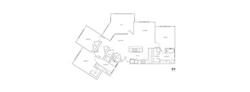 a black and white floor plan of a house