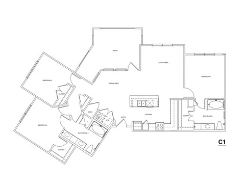 a black and white floor plan of a house