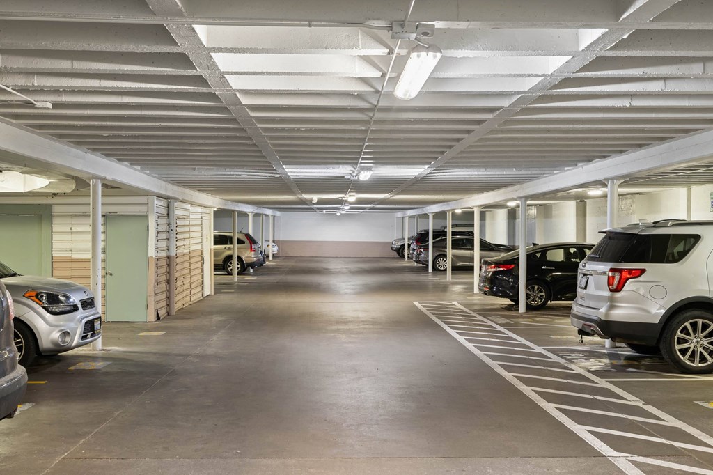 Underground Car Parking at Celio Apartments, Portland, OR