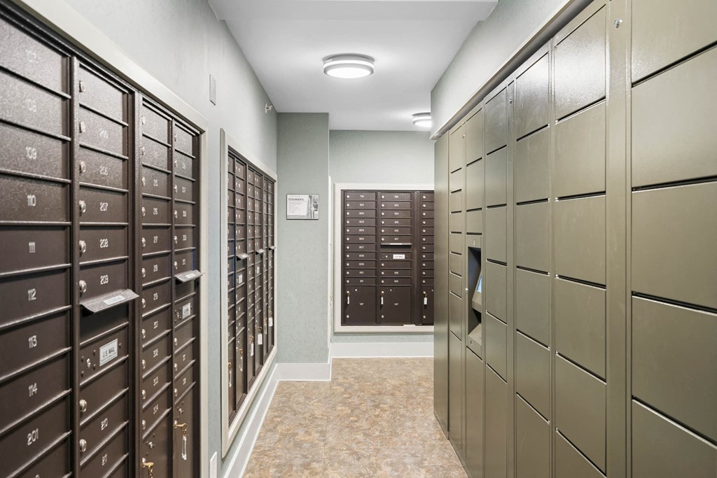 Locker Room at Celio Apartments, Portland, Oregon