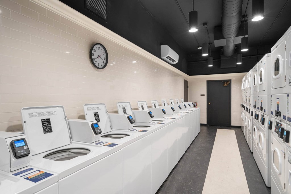 Modern Laundry Room at Vista St. Clair, Oregon, 97205