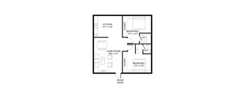 a floor plan of a bedroom house