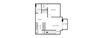 1 Bedroom 1 Bath Upper