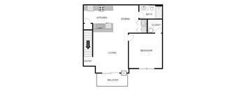 1 BEDROOM 1 BATHROOM - PHASE 1