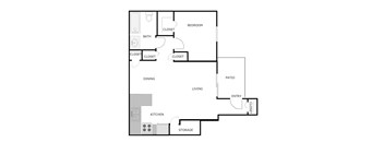 1 Bedroom 1 Bathroom - Lower
