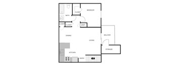 1 Bedroom 1 Bathroom - Upper