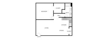 1 Bed 1 Bath Dishwasher