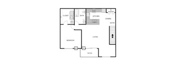 1 Bedroom 1 Bathroom - Upper