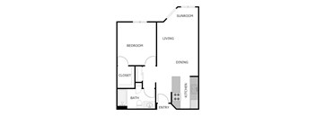 1 BEDROOM 1 BATH W/ SUNROOM