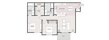 2 Bedroom 2 Bathroom Lower Level Apartment