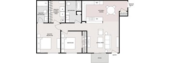 2 Bedroom 2 Bathroom Lower