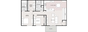 2 Bedroom 2 Bathroom Upper