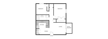 2 Bed 1 Bath