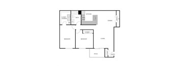 2 Bedrooms 1 Bathroom Lower